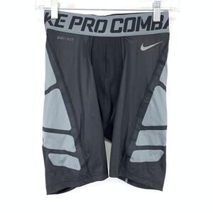 Nike Pro Combat Base Layer Training Shorts Mens Size Large Black Gray Fitted